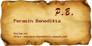 Perasin Benedikta névjegykártya